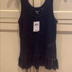 LUCKY BRAND crochet top